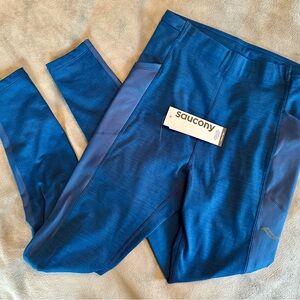 Saucony Medium Blue Performance Leggings